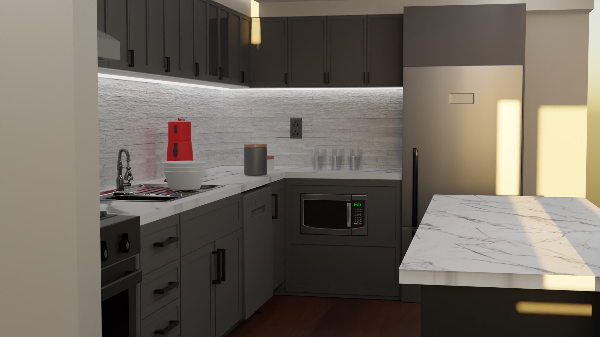 Kitchen rendering 8