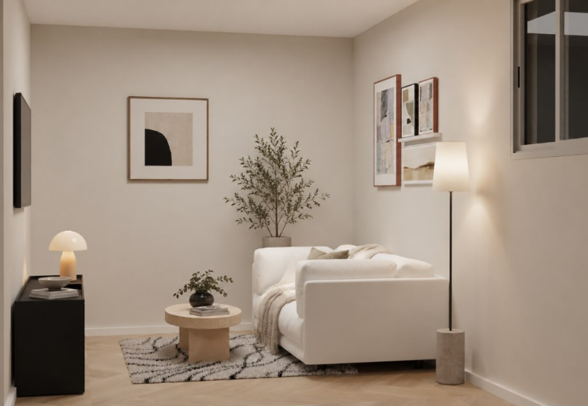 Living Room rendering 2