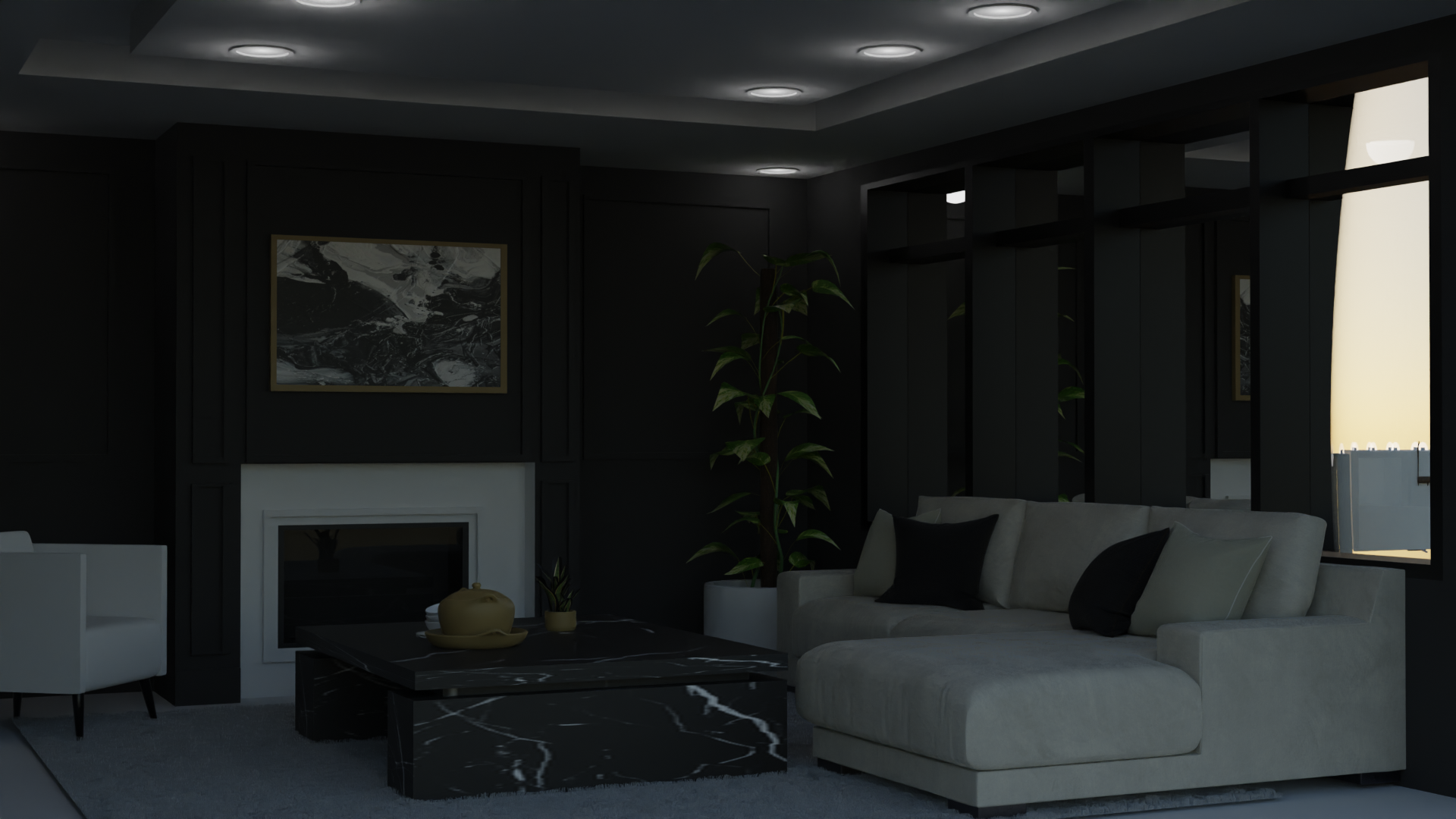 Living Room rendering 5
